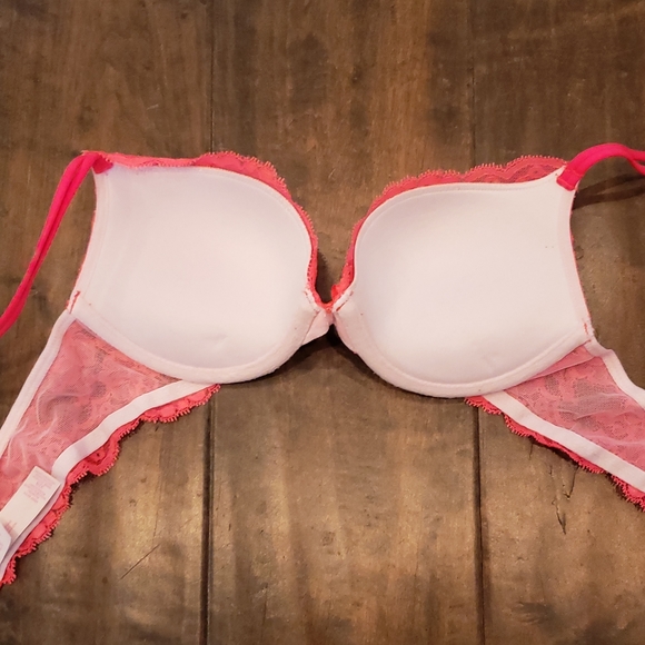 Victoria's Secret neon coral  Lace Bra - Picture 5 of 6